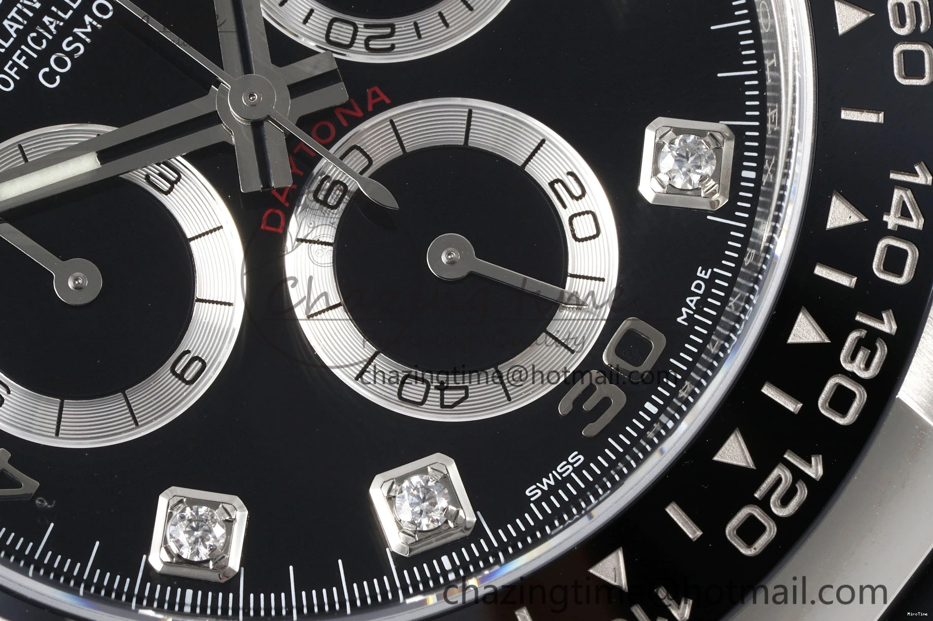 MiroTime 0425 Daytona 116519 Clean Factory 1:1 Best Edition Black Diamonds Dial on Oysterflex Rubber Strap SA Comfortable 1829